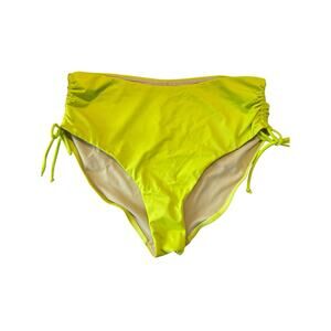 SWIMSUITS FOR ALL HIGH-WAIST BIKINI BOTTOM NWOT SIZE 14 YELLOW CITRON